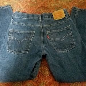Boys Levi's Denim Blue Jean's 550 Relaxed Size 10